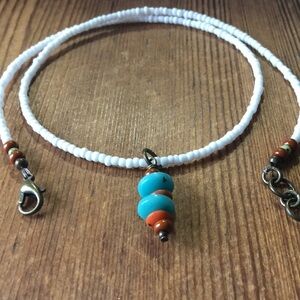 Beaded Pendant Ladies Necklace, Beaded Pendant Necklace, Ladies Necklace